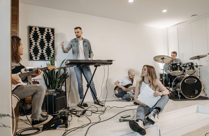 A Soundproofed Space for Band Practice