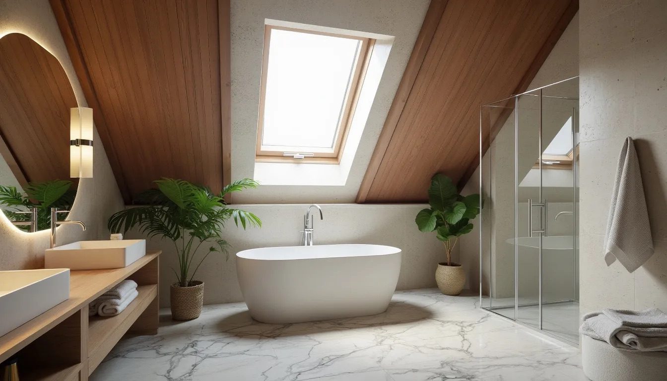 A luxury bathroom in a London loft conversions