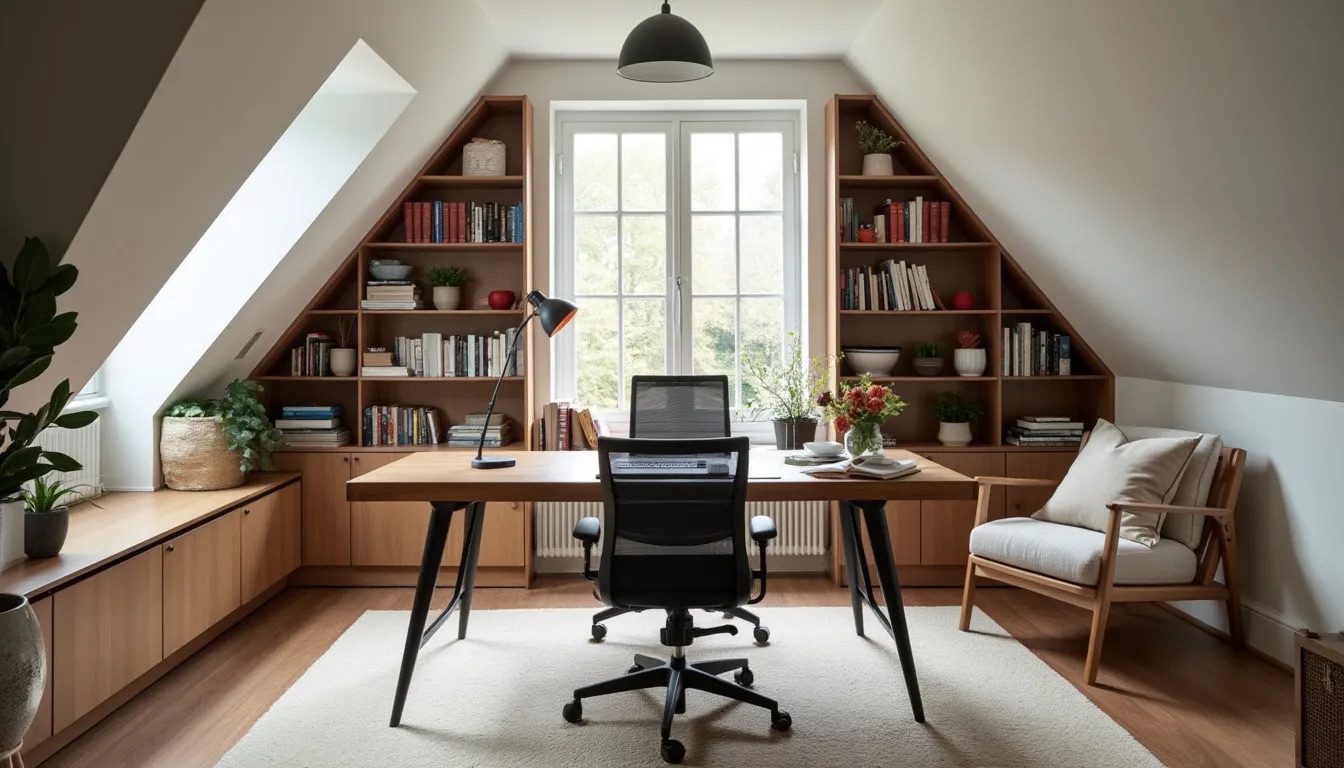 A home office in a London loft conversions